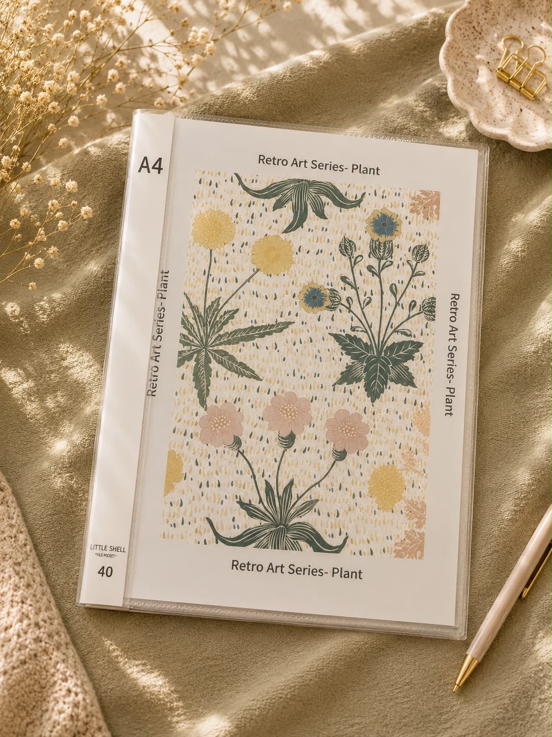 Retro Art Series A4 File Folder