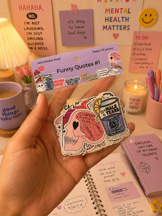 Funny Quotes Sticker Collection