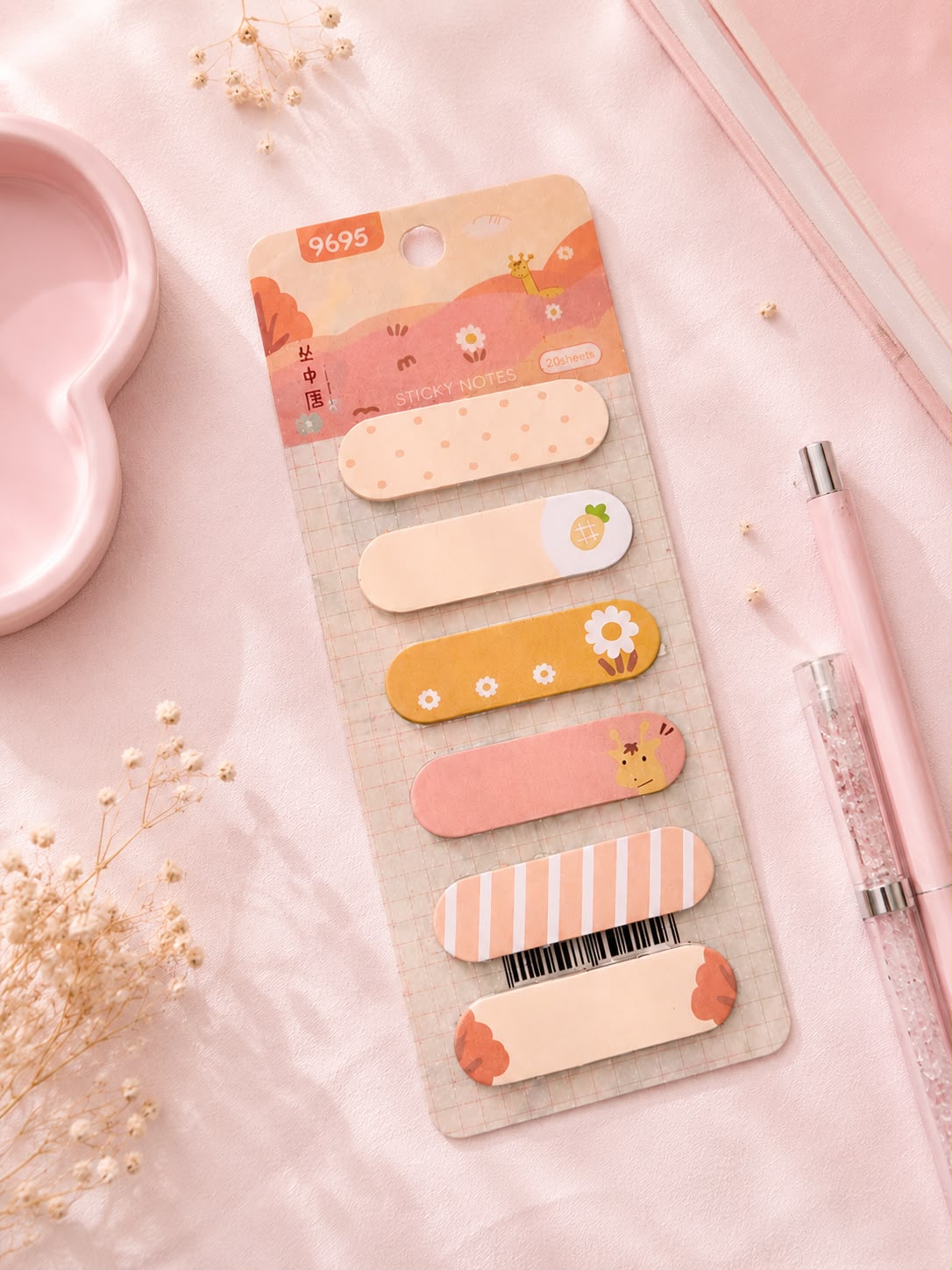 Dreamscape Giraffe Sticky Notes-6 Design Page marker(120 Sheets)